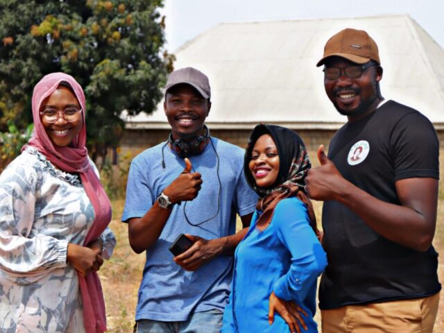This image shows peacebuilders from LEGASI in Nigeria, an organization supported by Peace Direct to transform community futures