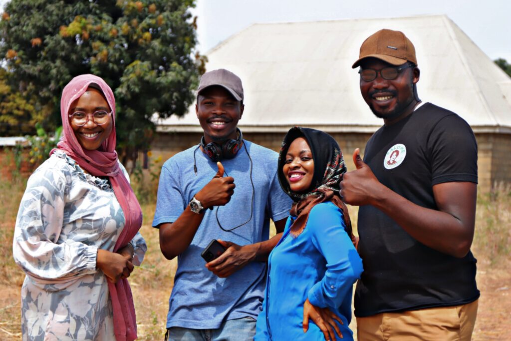 This image shows peacebuilders from LEGASI in Nigeria, an organization supported by Peace Direct to transform community futures